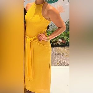 Topshop Yellow Knit Maxi Dress ☀️